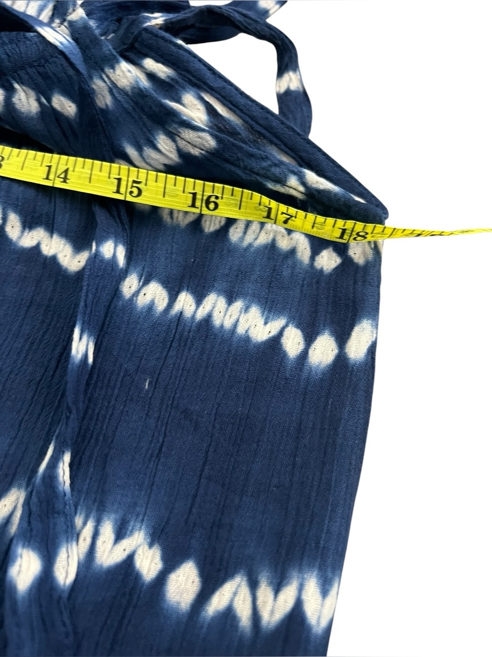 Ex Voto Vintage Maxi Blue Tie Dye Iris Sundress Boho Style - Picture 5 of 8